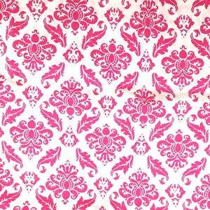 Vintage Joann Fabrics Pink Damask Fabric 1-3/4 yards(55") Craft Sewing Decor 90s